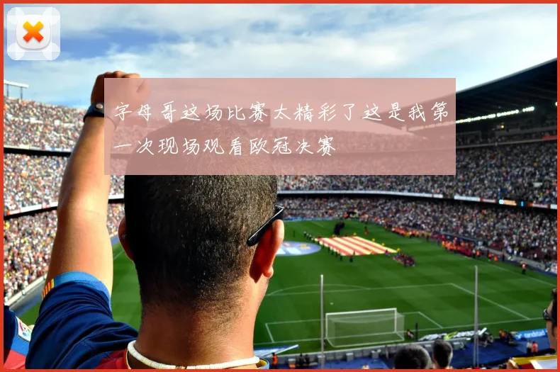 字母哥这场比赛太精彩了这是我第一次现场观看欧冠决赛